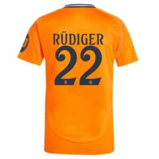 Real Madrid Rüdiger 22 Udebanetrøje 2024-25 Fodboldsæt