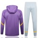 Real Madrid Træningsjakke Sæt 2024-25 - Hætte Lilla
