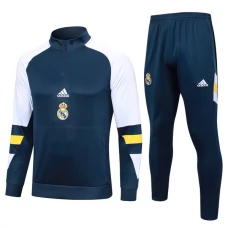 Real Madrid Træningssæt 2023-24 - 1-4 Zip Blå