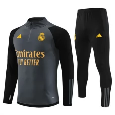 Real Madrid Træningssæt 2023-24 - 1-4 Zip Grå