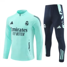 Real Madrid Træningssæt 2024-25 - 1-4 Zip Blå