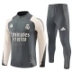 Real Madrid Træningssæt 2024-25 - 1-4 Zip Grå