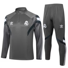 Real Madrid Træningssæt 2024-25 - 1-4 Zip Grå
