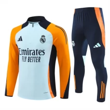 Real Madrid Træningssæt 2024-25 - 1-4 Zip Orange