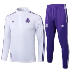 Real Madrid Træningssæt 2025-26 - 1-4 Zip Hvid