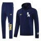 Real Madrid Træningssæt 2025-26 - Hoodie Blå