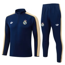 Real Madrid Træningssæt 2026-27 - 1-4 Zip Blå