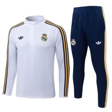 Real Madrid Træningssæt 2026-27 - 1-4 Zip Hvid