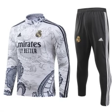 Real Madrid Træningssæt Børn 2023-24 - 1-4 Zip Hvid