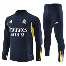 Real Madrid Træningssæt Børn 2023-24 - 1-4 Zip Navy