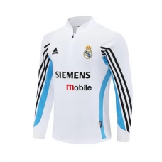 Real Madrid Træningstrøje 2003-04 - 1-4 Zip Retro Hvid
