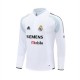 Real Madrid Træningstrøje 2004-05 - 1-4 Zip Retro Hvid