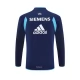 Real Madrid Træningstrøje 2005-06 - 1-4 Zip Retro Blå