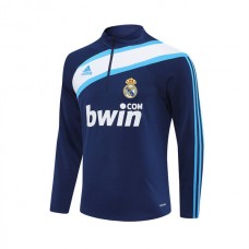 Real Madrid Træningstrøje 2005-06 - 1-4 Zip Retro Blå