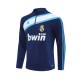 Real Madrid Træningstrøje 2005-06 - 1-4 Zip Retro Blå