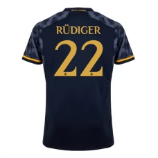 Real Madrid Trøje 2023-24 Antonio Rüdiger 22 Udebanetrøje