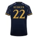 Real Madrid Trøje 2023-24 Antonio Rüdiger 22 Udebanetrøje