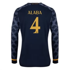 Real Madrid Trøje 2023-24 David Alaba 4 Langærmet Udebanetrøje