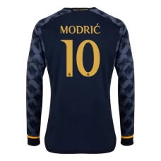 Real Madrid Trøje 2023-24 Luka Modrić 10 Langærmet Udebanetrøje