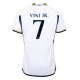 Real Madrid Trøje 2023-24 Vinícius Júnior 7 Hjemmebanetrøje