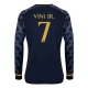 Real Madrid Trøje 2023-24 Vinícius Júnior 7 Langærmet Udebanetrøje