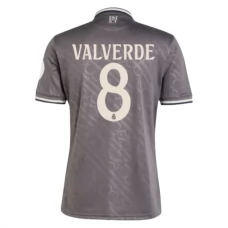Real Madrid Valverde 8 Tredjetrøje 2024-25 Fodboldsæt
