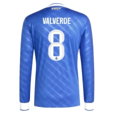 Real Madrid Valverde 8 Tredjetrøje 2025-26 Langærmet Fodboldsæt