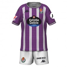 Real Valladolid Børn Hjemmebanetrøje 2024-25 Fodboldsæt