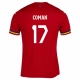 Rumænien EM 2024 Coman 17 Udebanetrøje Fodboldsæt