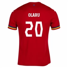 Rumænien EM 2024 Olaru 20 Udebanetrøje Fodboldsæt