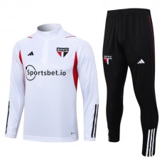 São Paulo FC Træningssæt 2023-24 - 1-4 Zip Hvid