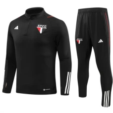 São Paulo FC Træningssæt 2023-24 - 1-4 Zip Sort