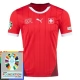 Schweiz EM 2024 Hjemmebanetrøje Fodboldsæt Patch