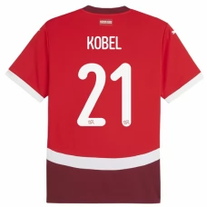 Schweiz EM 2024 Kobel 21 Hjemmebanetrøje Fodboldsæt