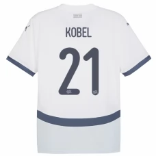 Schweiz EM 2024 Kobel 21 Udebanetrøje Fodboldsæt