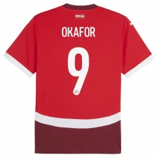 Schweiz EM 2024 Okafor 9 Hjemmebanetrøje Fodboldsæt