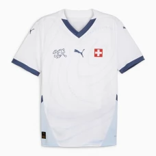Schweiz EM 2024 Udebanetrøje Fodboldsæt