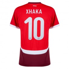 Schweiz EM 2024 Xhaka 10 Hjemmebanetrøje Fodboldsæt