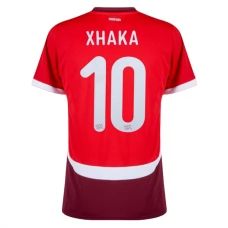 Schweiz EM 2024 Xhaka 10 Hjemmebanetrøje Fodboldsæt