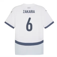 Schweiz EM 2024 Zakaria 6 Udebanetrøje Fodboldsæt