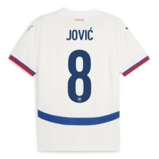 Serbien EM 2024 Jović 8 Udebanetrøje Fodboldsæt