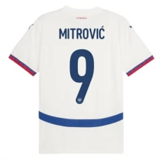 Serbien EM 2024 Mitrović 9 Udebanetrøje Fodboldsæt