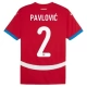Serbien EM 2024 Pavlović 2 Hjemmebanetrøje Fodboldsæt