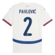 Serbien EM 2024 Pavlović 2 Udebanetrøje Fodboldsæt