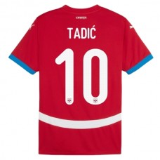 Serbien EM 2024 Tadić 10 Hjemmebanetrøje Fodboldsæt