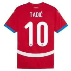Serbien EM 2024 Tadić 10 Hjemmebanetrøje Fodboldsæt