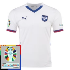 Serbien EM 2024 Udebanetrøje Fodboldsæt Patch