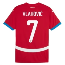 Serbien EM 2024 Vlahović 7 Hjemmebanetrøje Fodboldsæt