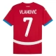 Serbien EM 2024 Vlahović 7 Hjemmebanetrøje Fodboldsæt