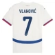 Serbien EM 2024 Vlahović 7 Udebanetrøje Fodboldsæt